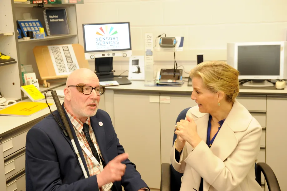 The Duchess of Edinburgh visits Sensory Services by Sight for Surrey