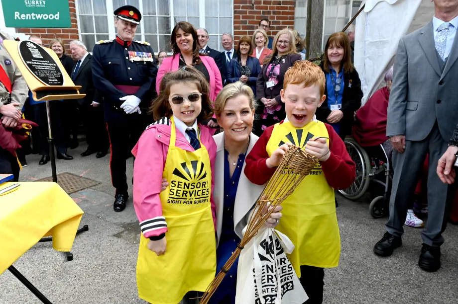 The Duchess of Edinburgh visits Sensory Services by Sight for Surrey