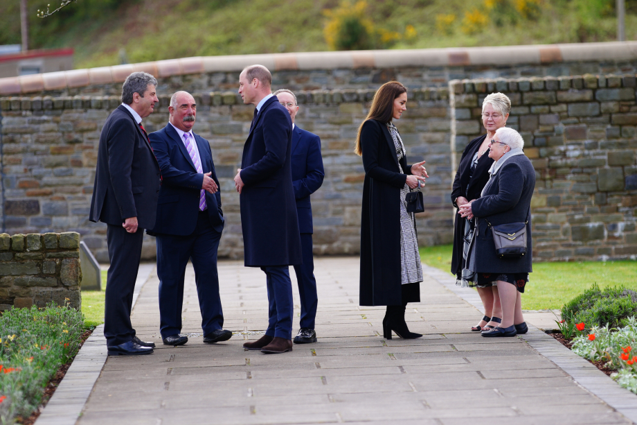 The Prince and Princess of Wales visit Aberfan Memorial Gardens