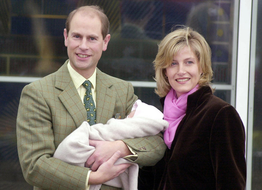 The Duke and Duchess of Edinburgh with Lady Louise