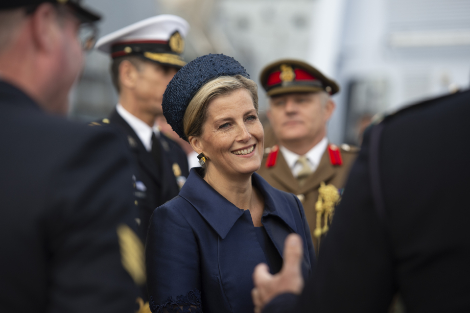 The Duchess of Edinburgh at a military event