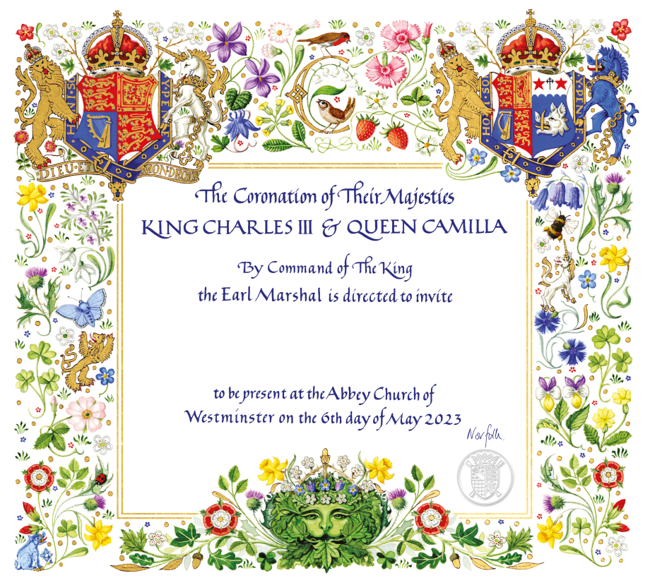 The Coronation invitation