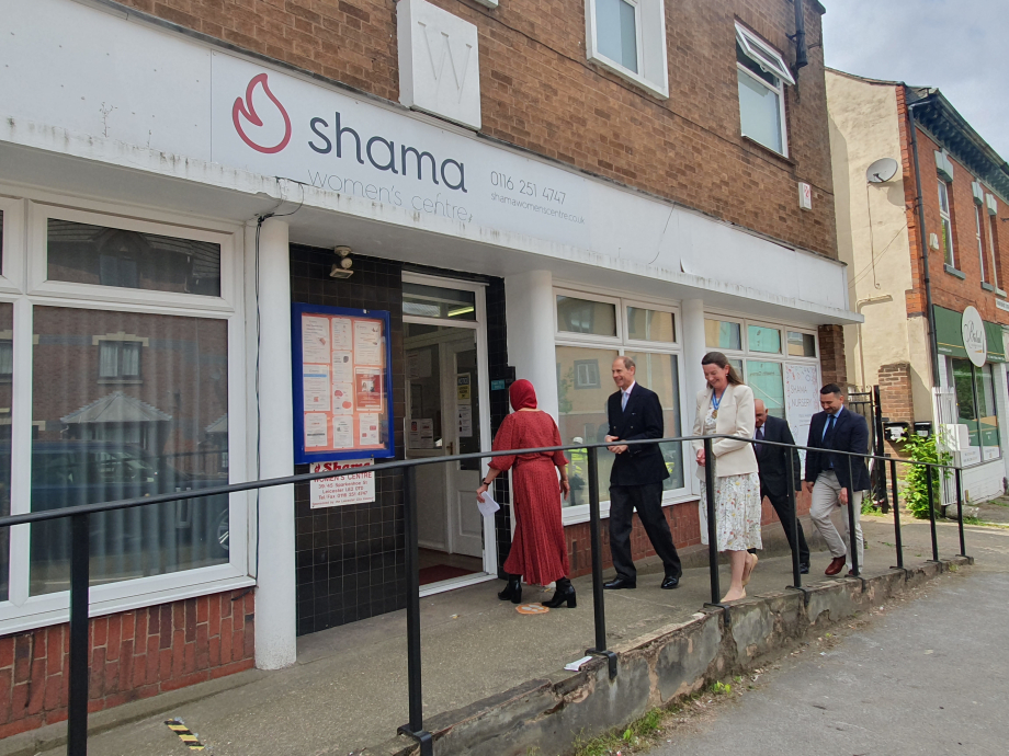 The Duke of Edinburgh visits Shama Women's Centre