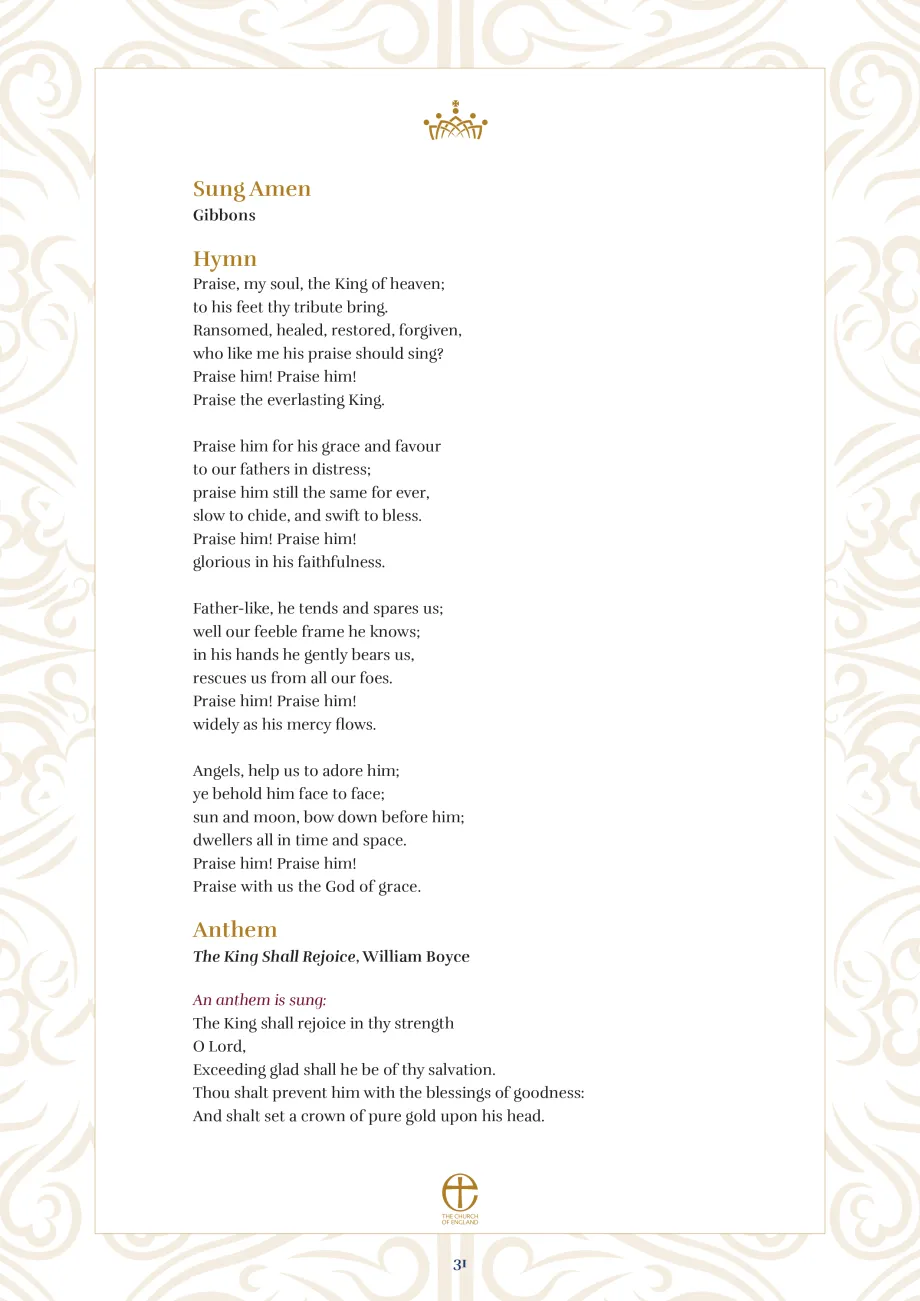 The Coronation Liturgy