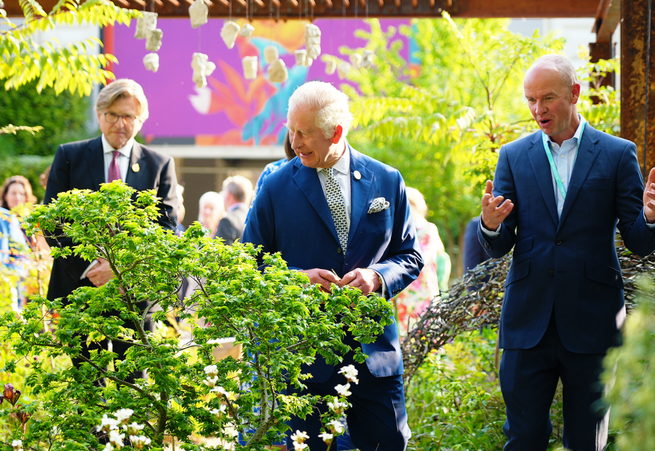 The King at the Chelsea Flower Show