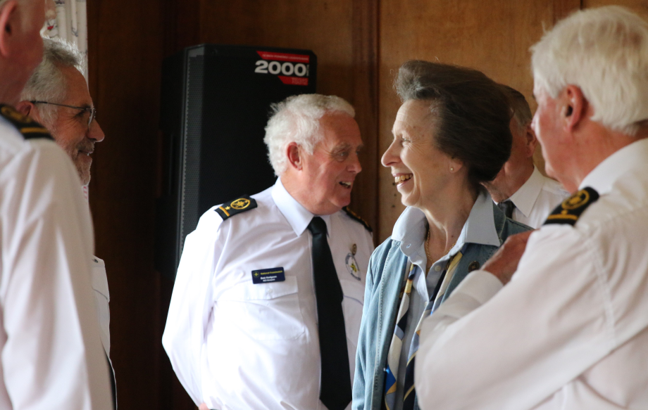 The Princess Royal visits NCI Gosport station