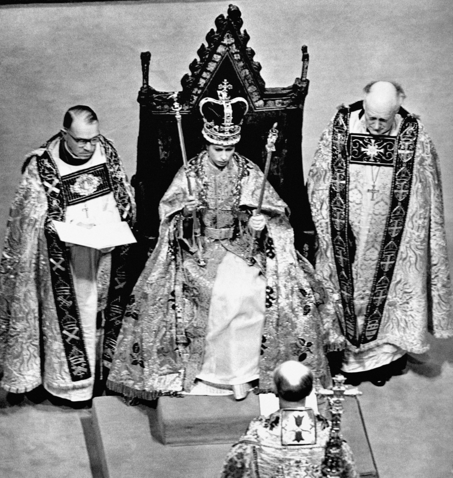 Kraljica Elizabeta II na svojoj krunidbi