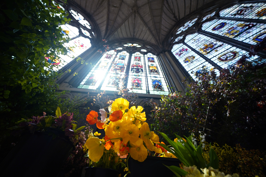 Flowers in Westminster Abbey