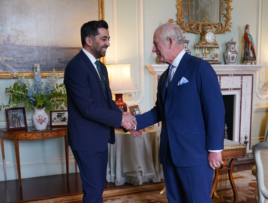The King receives the First Minister of Scotland