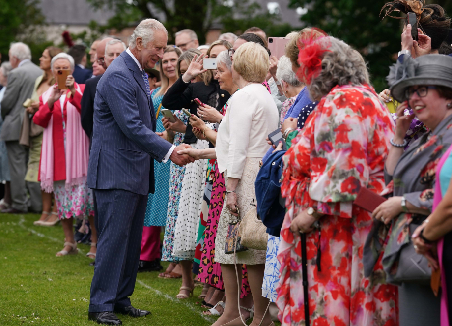 The King attends a Garden Party at Hillsborough Castle
