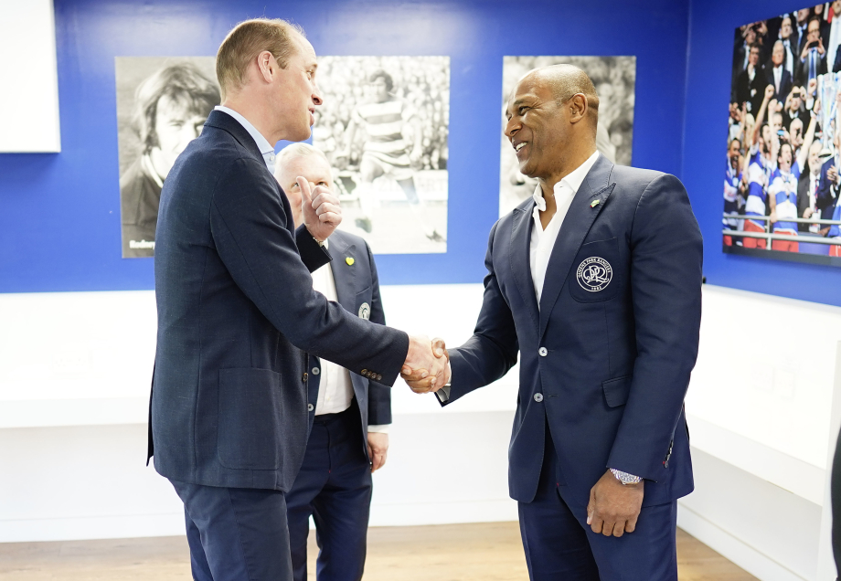 The Prince of Wales meets Les Ferdinand