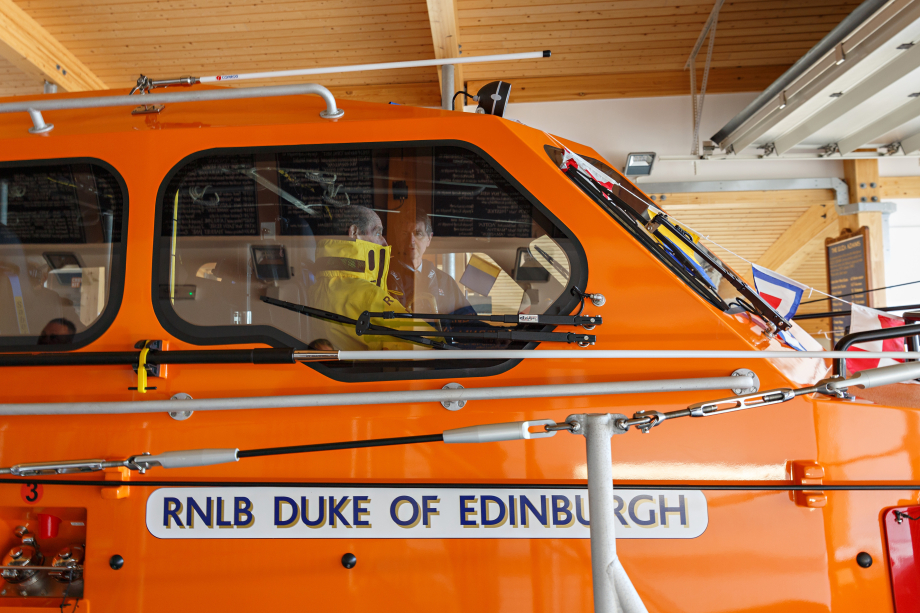 The Duke of Kent official names the new RNLI lifeboat, RNLB Duke of Edinburgh 