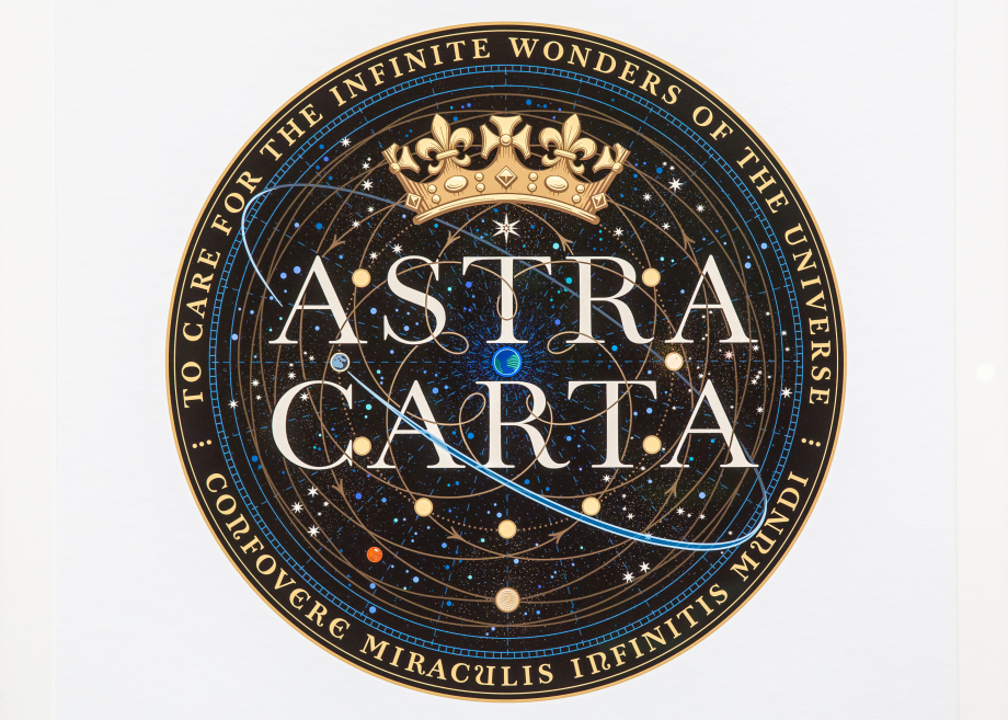The Astra Carta seal, designed by Sir Jony Ive