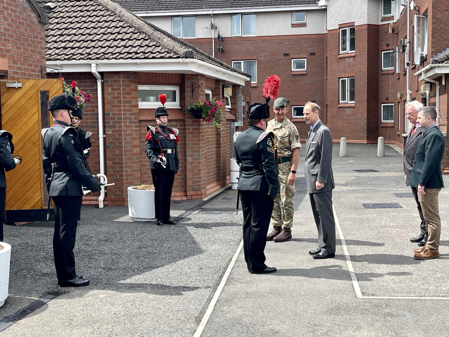 The Duke of Edinburgh visits 2 Rifles