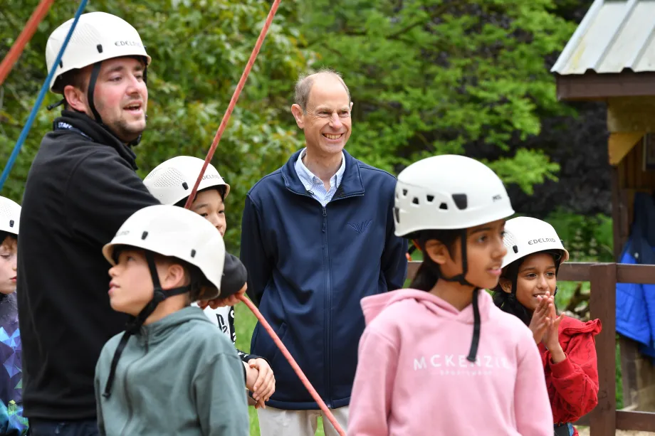 The Duke of Edinburgh visits Woodrow High House