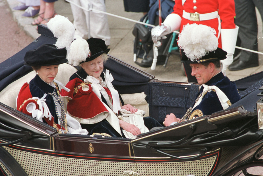 The Princess Royal, Queen Elizabeth and The King (as The Prince of Wales) attend Garden Day in 1999.