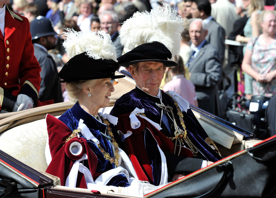 Princess Alexandra and The Duke of Kent attend Garter Day in 2012.