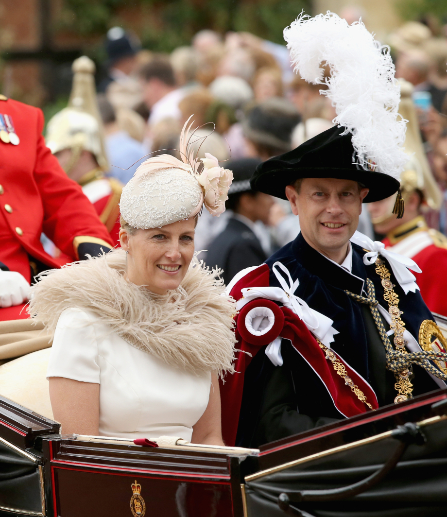 The Duke and Duchess of Edinburgh (as The Earl and Countess of Wessex) attend Garter Day in 2014.