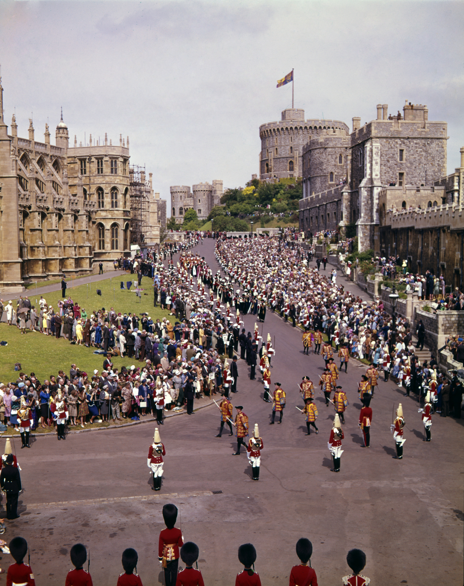 The Order of the Garter procession in 1963