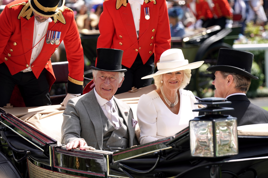 The King and Queen at Royal Ascot