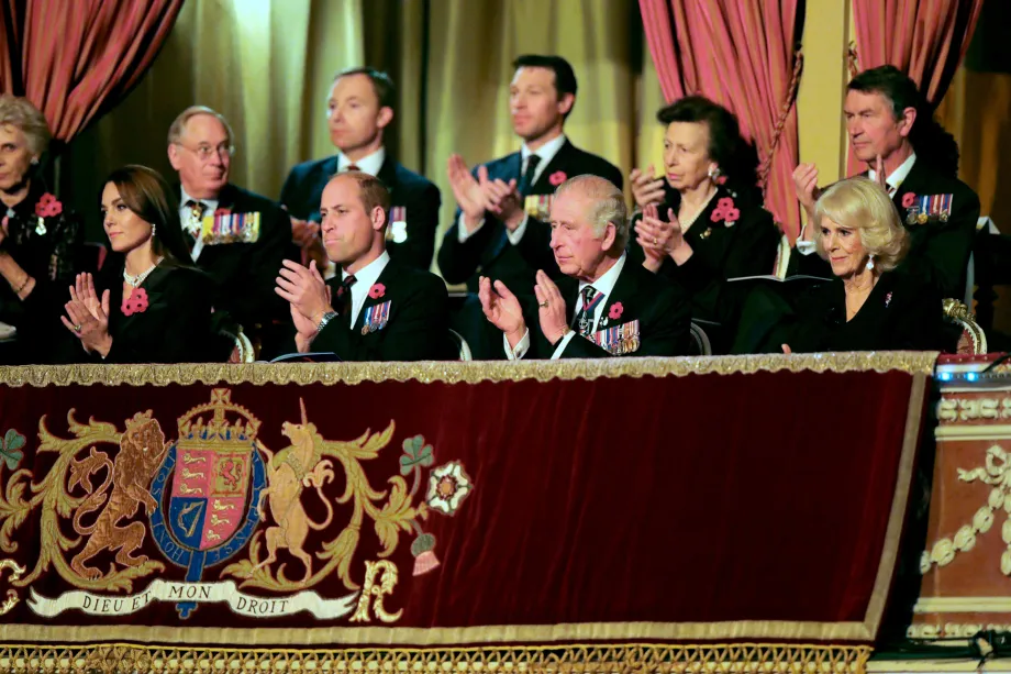 Members of the Royal family attend the Festival of Remembrance