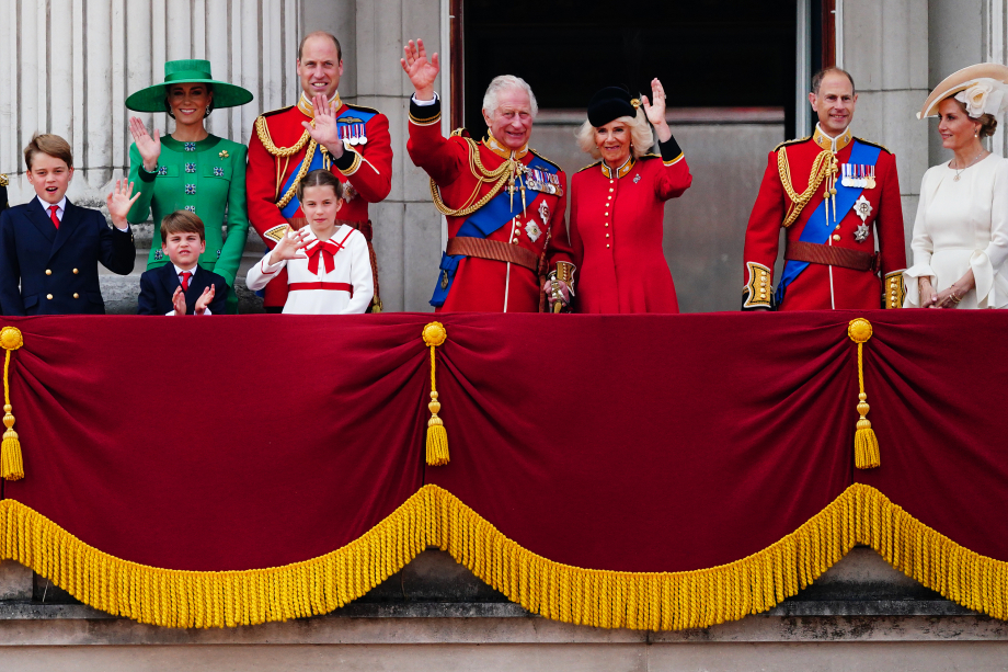 The Royal Family appear on the balcony of Buckingham Palace