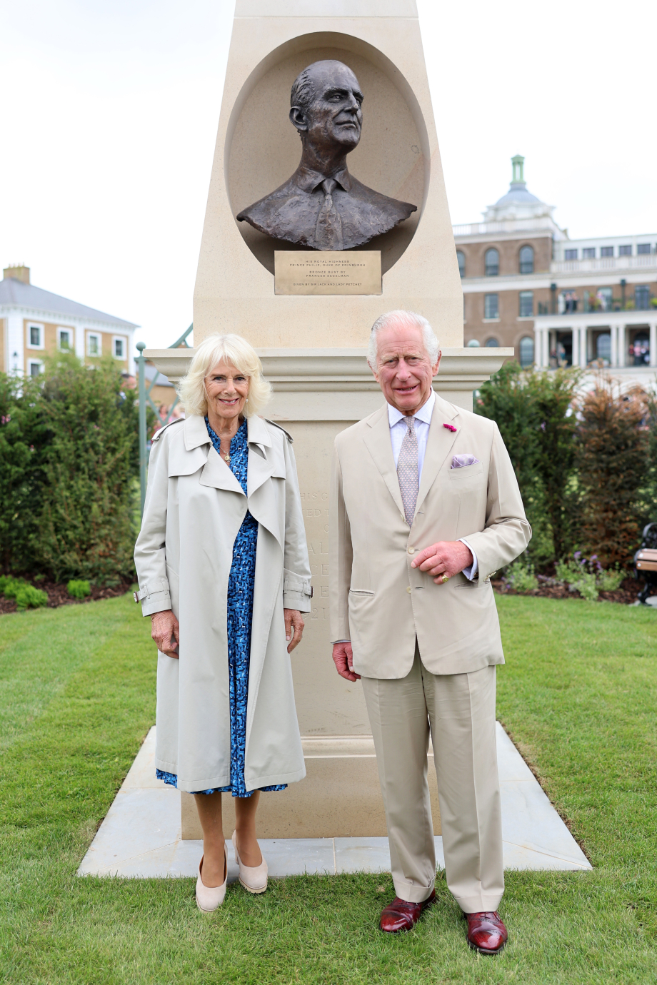 Their Majesties in the new Duke of Edinburgh Garden