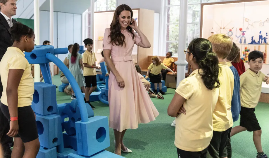 The Princess of Wales visits the young V&A