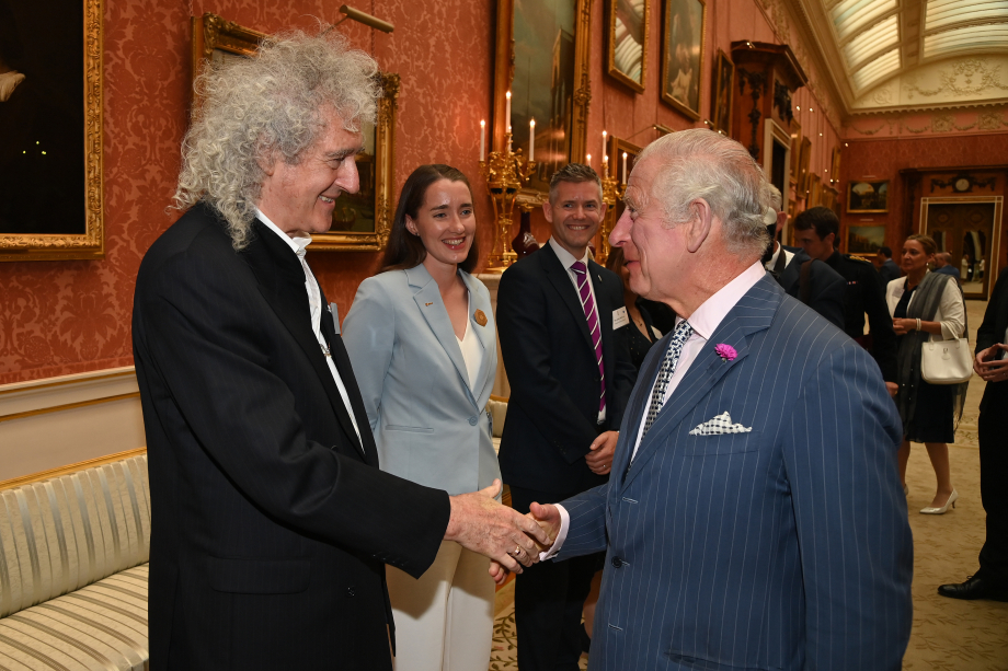 Sir Brian May with The King