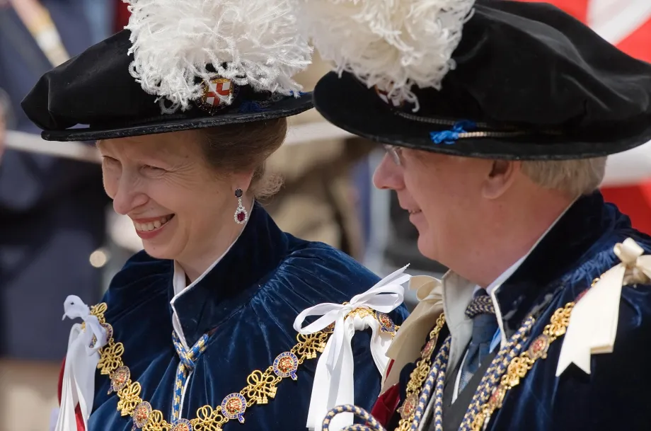 The Princess Royal and The Duke of Gloucester attend Garter Day in 2009.