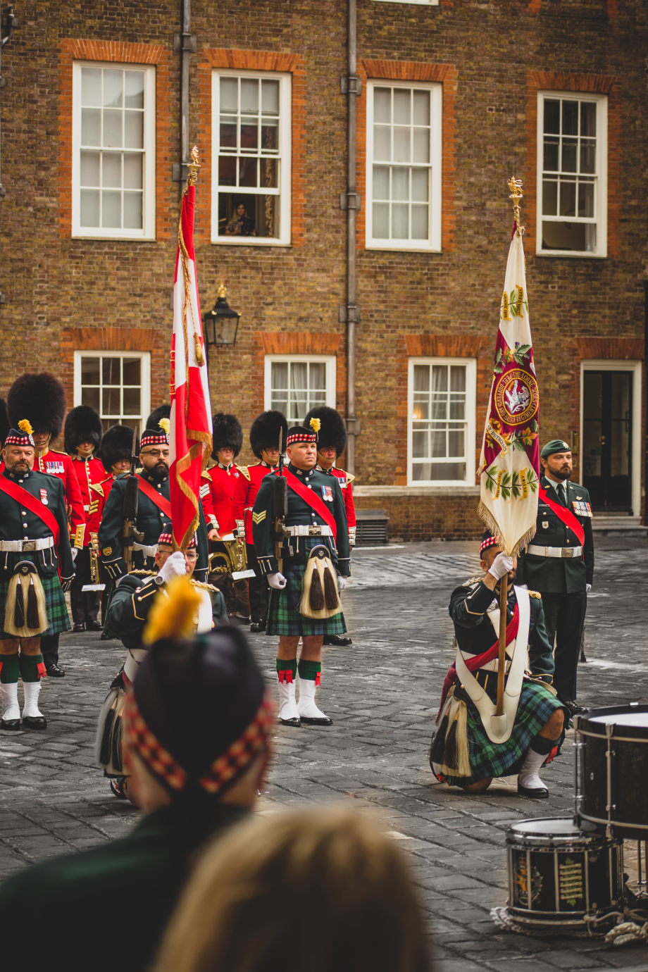A Drumhead Service takes place in Colour Court, St James’s Palace