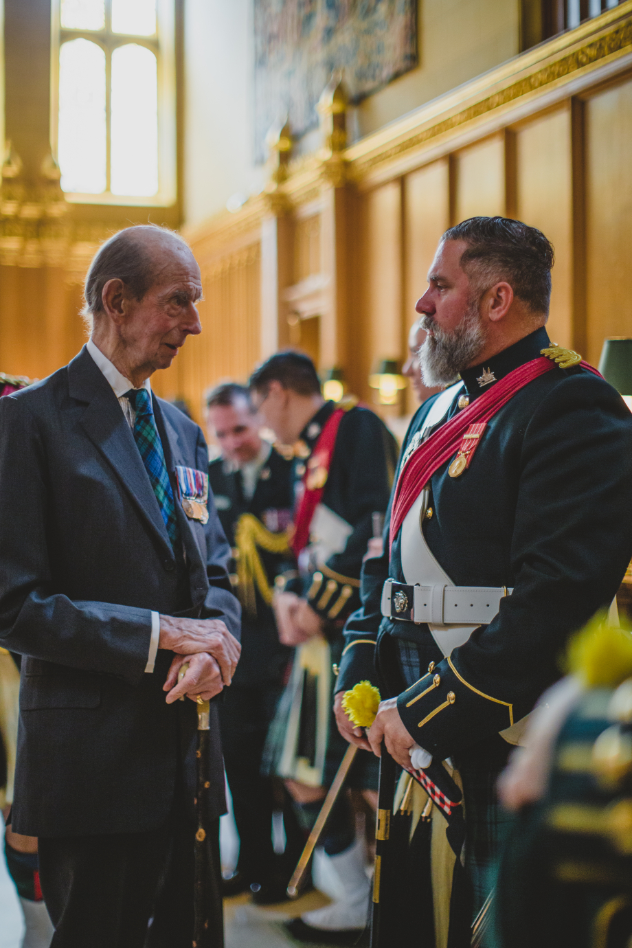 The Duke of Kent attends a Drumhead Service in Colour Court, St James’s Palace