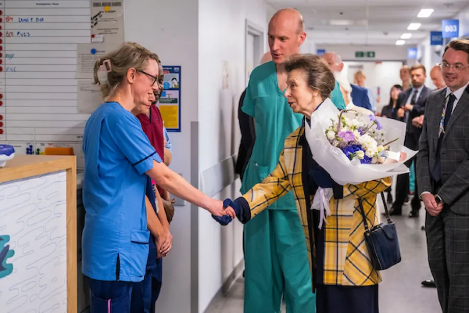 The Princess Royal meets NHS staff