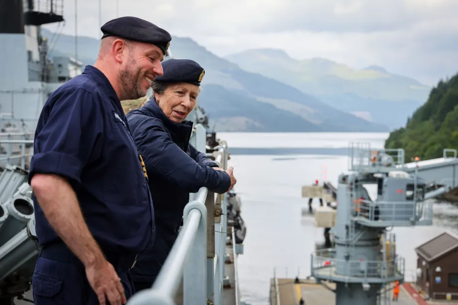 The Princess Royal visits HMS Albion