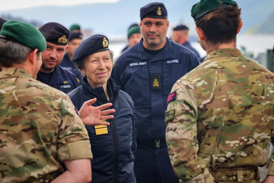 The Princess Royal visits HMS Albion