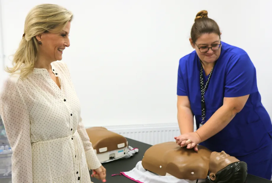 The Duchess of Edinburgh at King’s College Hospital NHS Foundation Trust.&nbsp;