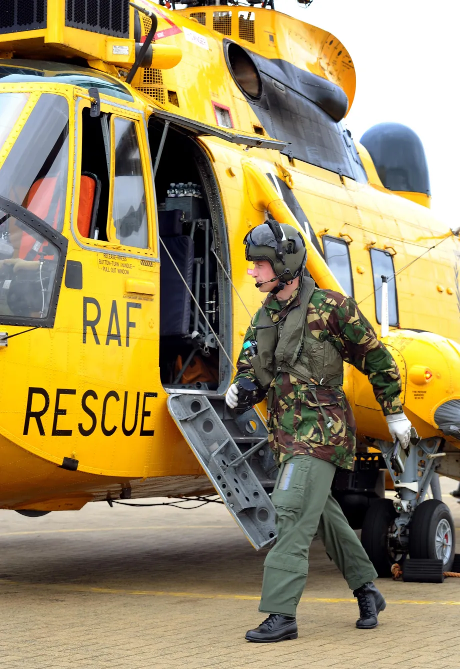 The Prince at RAF Valley
