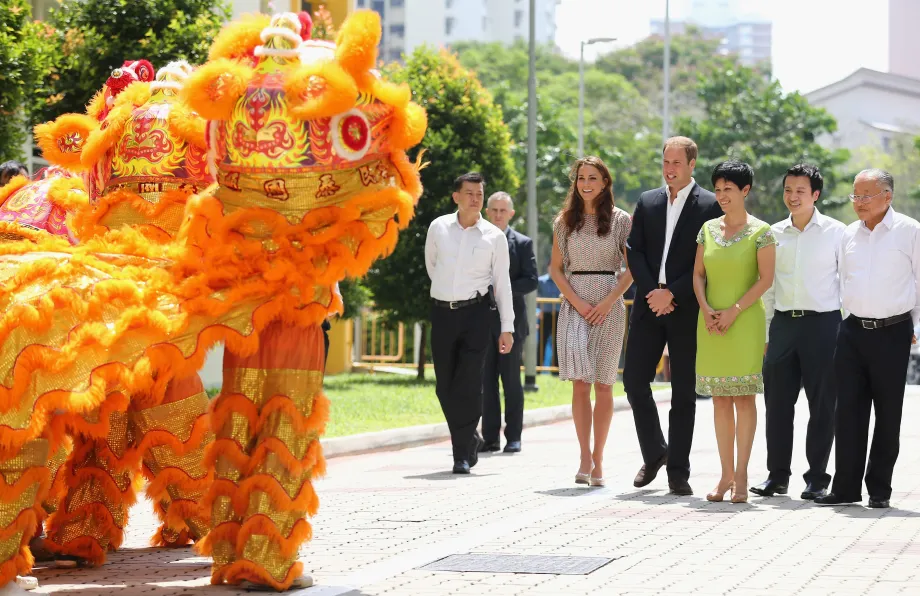The Prince and Princess of Wales in Singapore