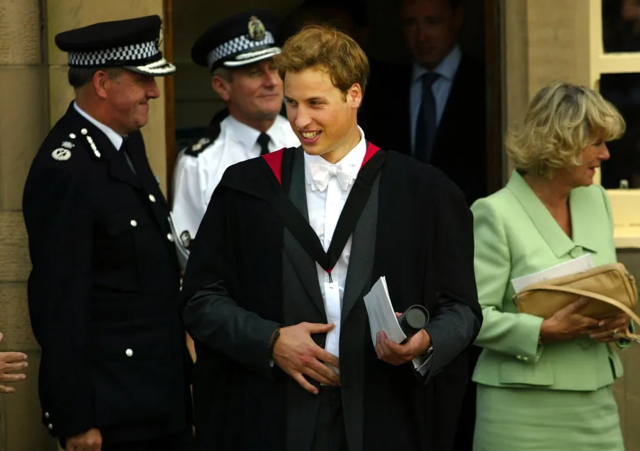 Prince William at his graduation