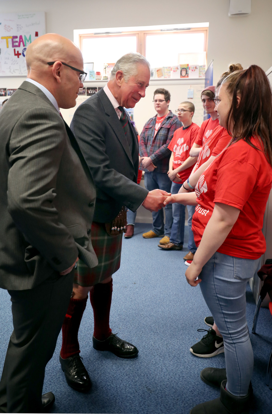 The King visits the Prince's Trust Scotland