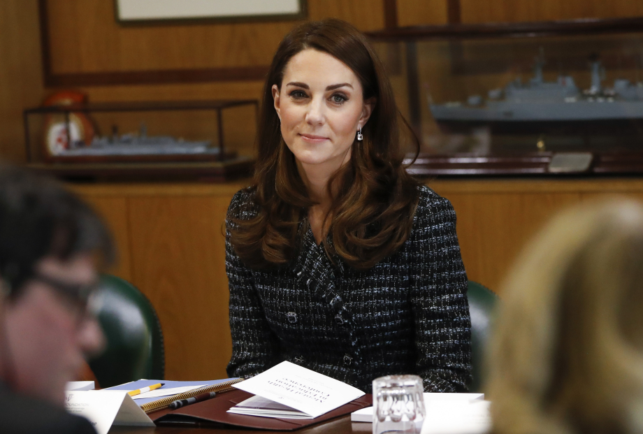 The Princess of Wales at a meeting with the Royal Foundation