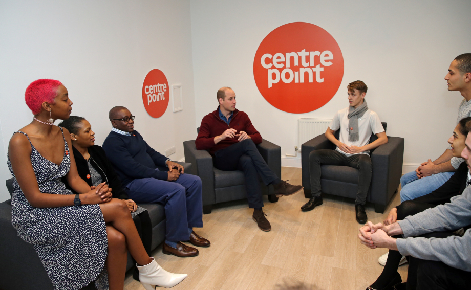 The Prince of Wales visits Centrepoint