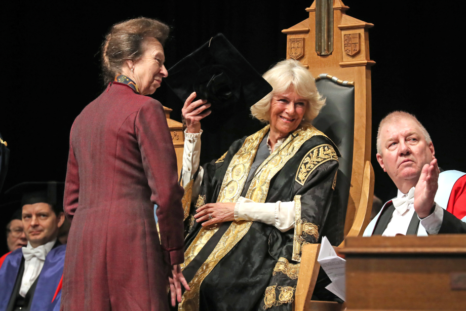 The Queen and The Princess Royal at the University of Aberdeen