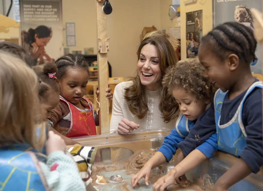 The Princess of Wales with children