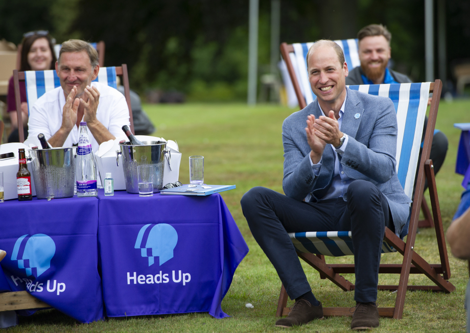 The Prince of Wales at a Heads Up event