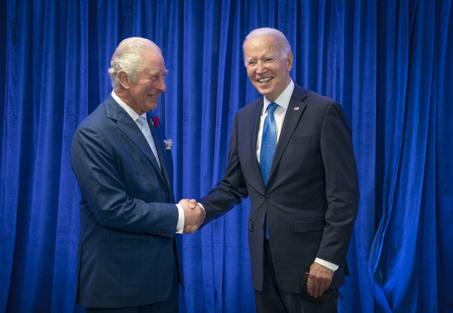 The King with President Biden at COP26 