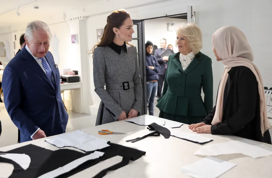 The King and Queen are joined by The Princess of Wales at Trinity Buoy Wharf