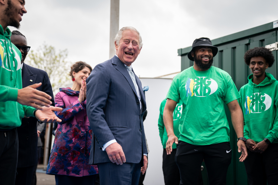 The King visits the BigKid Foundation