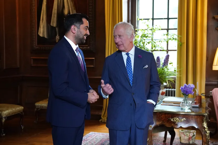 The King with the First Minister of Scotland