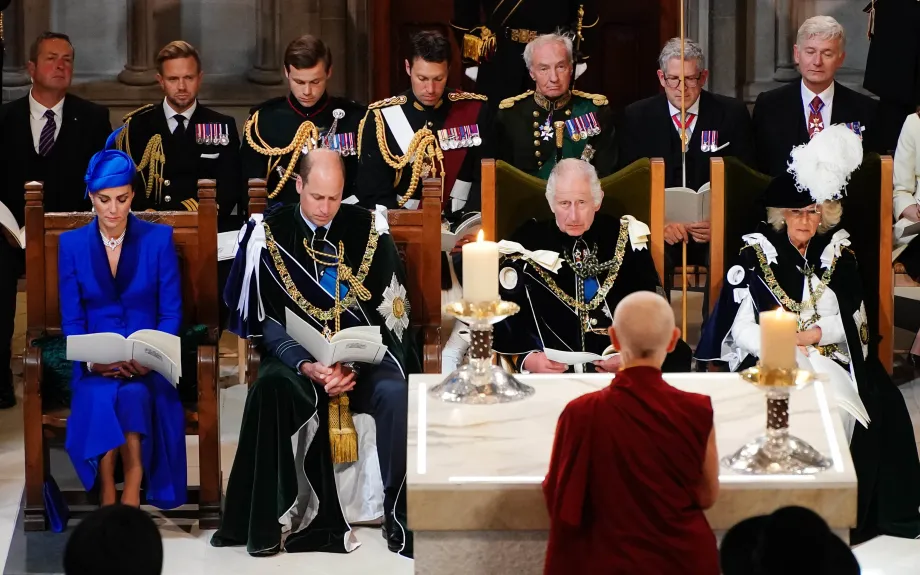 Members of the Royal family in St Giles